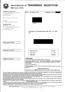 Trademark Selection, Inc. Trademark Selection, Inc.